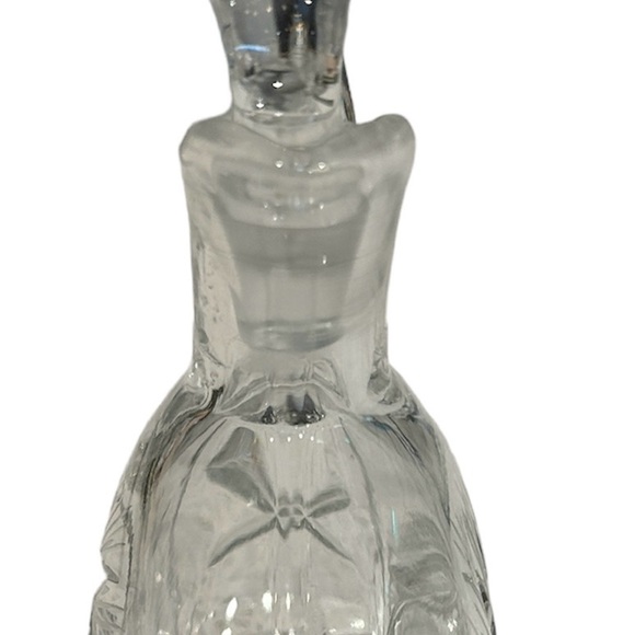 HEAVY VINTAGE CRYSTAL OIL DECANTER. - Picture 3 of 7